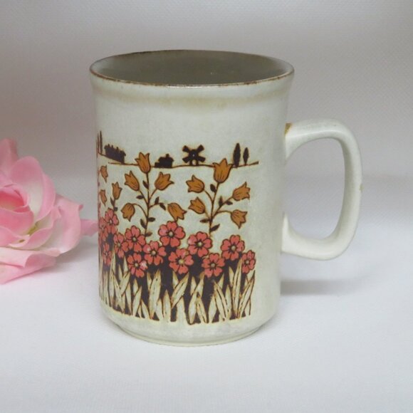 Dunoon Ceramic Mug Vintage Country & Flowers (K639) - Picture 2 of 4